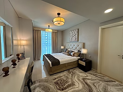 شقة أنيقة بغرفة نوم واحدة بتشطيبات فاخرة