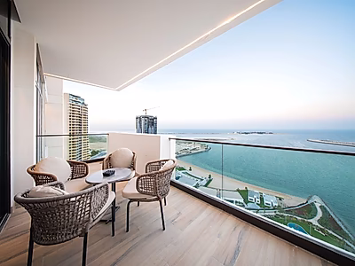 عرض جديد!! | غرفة نوم واحدة مخدومة بالكامل | دخول للشاطئ | ووترفرونت