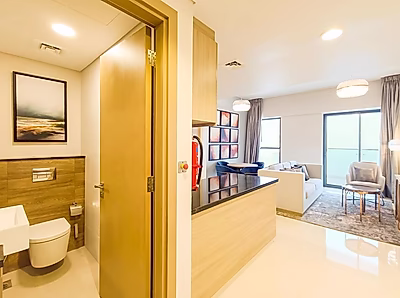 شقة أنيقة بغرفتين بتصميم عصري