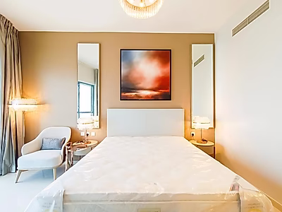 شقة أنيقة بغرفتين بتصميم عصري