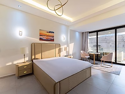 شقة أنيقة بغرفة نوم واحدة مع لمسة عصرية