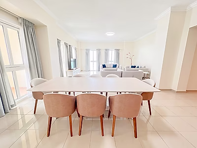 Fully Furnished 4BR + office | Partial Sea View | Bills Included