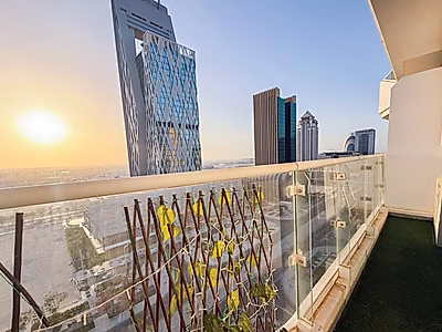 شقة غرفة نوم بإطلالة غروب مذهلة | مفروشة بالكامل | مارينا لوسيل | أفضل فرصة استثمارية