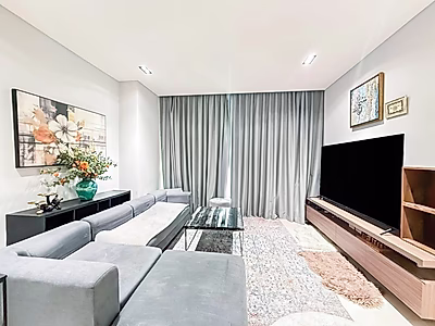 شقة غرفة نوم بإطلالة غروب مذهلة | مفروشة بالكامل | مارينا لوسيل | أفضل فرصة استثمارية