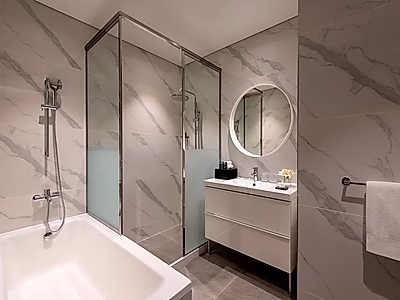 ملاذ فاخر بغرفة نوم واحدة مع أناقة عصرية