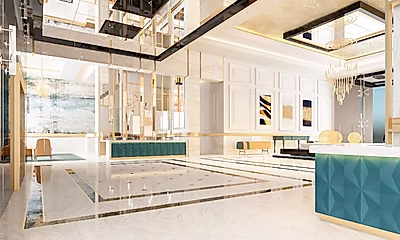 Chic Studio with Luxurious Finishes