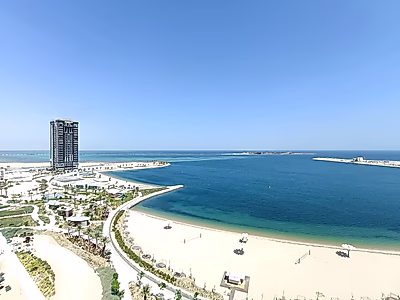 شقة رائعة من غرفتي نوم للإيجار | إطلالات خلابة على البحر والمدينة