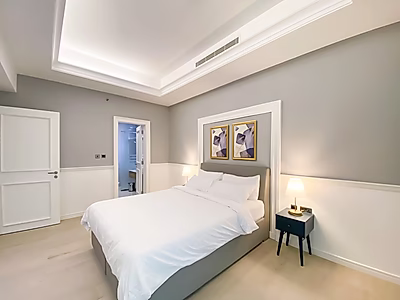 آپارتمان شیک یک خوابه با دکوراسیون مدرن | شامل صورتحساب | السد