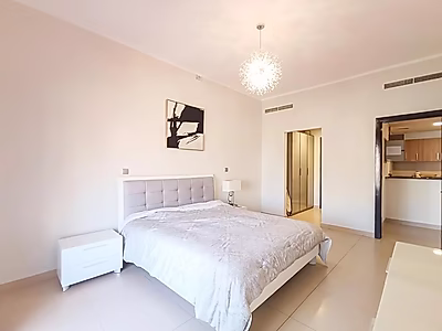 شقة فاخرة بغرفة نوم واحدة مع أناقة عصرية