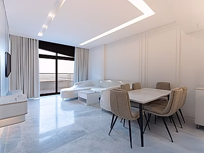 شقة فاخرة بغرفتي نوم مع تشطيبات رائعة