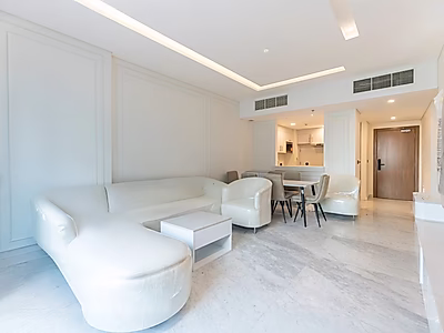 شقة فاخرة بغرفتي نوم مع تشطيبات رائعة