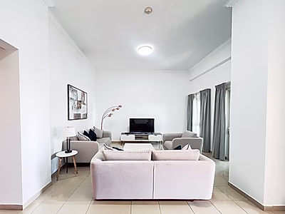 شقة مفروشة بالكامل بغرفتي نوم مع فواتير مشمولة