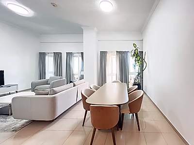 شقة مفروشة بالكامل بغرفتي نوم مع فواتير مشمولة