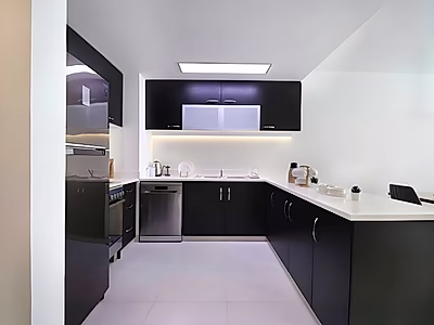 فخامة لا تضاهى: شقة عصرية بغرفة نوم واحدة في مدينة الياسمين