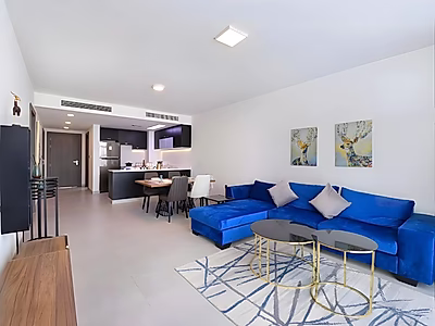 فخامة لا تضاهى: شقة عصرية بغرفة نوم واحدة في مدينة الياسمين