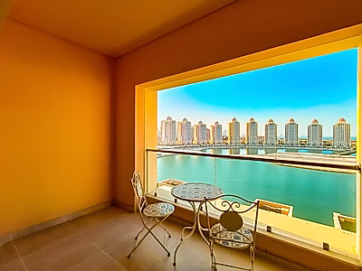 إطلالة مذهلة على المارينا | شقة مفروشة بغرفة نوم واحدة | المتحدة