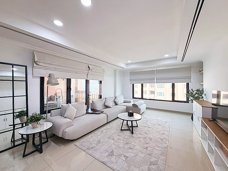 1BR+OFFICE CONVERTED INTO 2BR | HIGH FLOOR | PARTIAL MARINA & SEA VIEWS | PORTO ARABIA - Photo 5