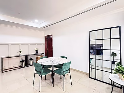 1BR+OFFICE CONVERTED INTO 2BR | HIGH FLOOR | PARTIAL MARINA & SEA VIEWS | PORTO ARABIA