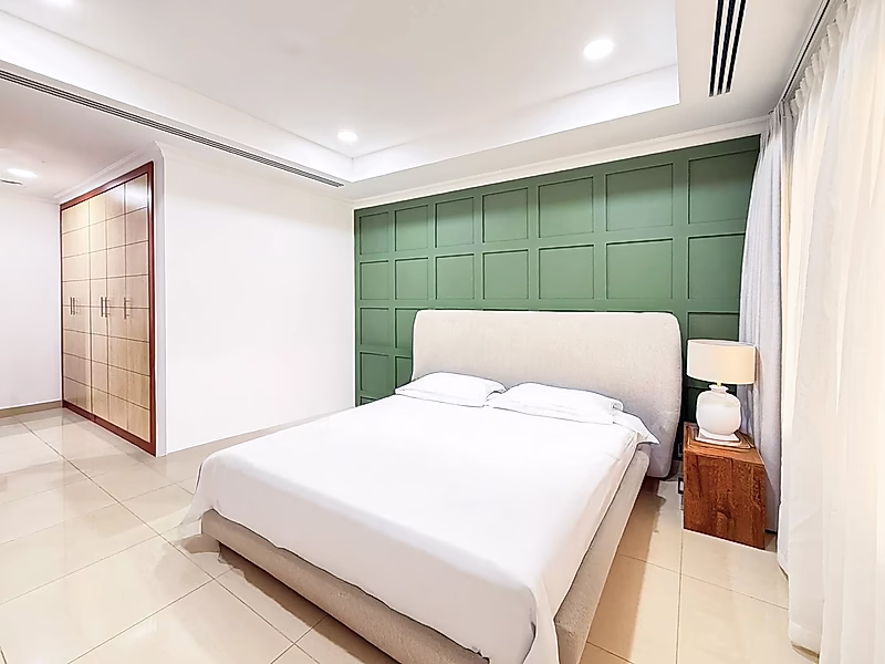 1BR+OFFICE CONVERTED INTO 2BR | HIGH FLOOR | PARTIAL MARINA & SEA VIEWS | PORTO ARABIA - Photo 9