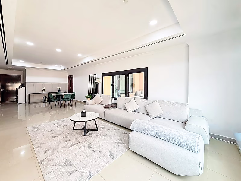 1BR+OFFICE CONVERTED INTO 2BR | HIGH FLOOR | PARTIAL MARINA & SEA VIEWS | PORTO ARABIA - Photo 12