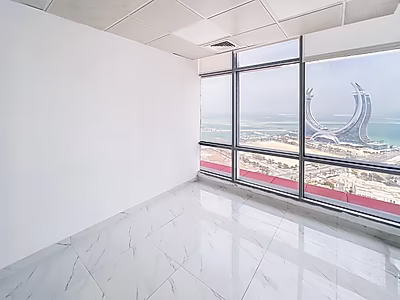 مكتب فاخر بمساحة 175 متر مربع مرسى لوسيل