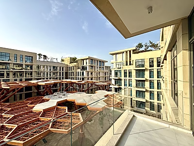 شقة فاخرة غرفتين + غرفة خادمة | كريستال ريزيدنس – جزيرة جيوان | إطلالة بحرية | تشطيبات فاخرة جداً