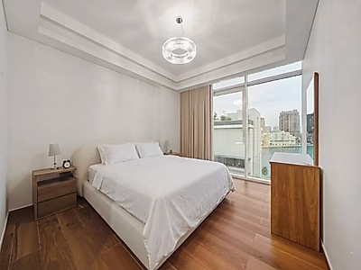 شقة أنيقة بغرفة نوم واحدة بتشطيبات فاخرة