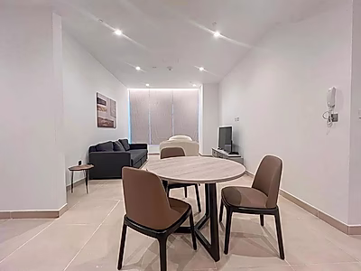 شقة أنيقة بغرفة نوم واحدة مع لمسة فاخرة