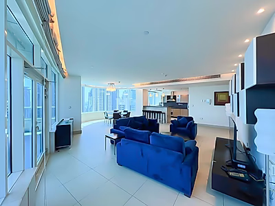 شقة 3 غرف نوم مفروشة في خليج الغرب | تشمل الخدمات