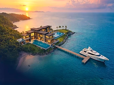 عقار خاص على بحيرة | أرض شاطئية حصرية في تايلاند في قلب أرخبيل استوائي