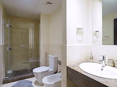 استوديو مفروش مع شرفة في جزيرة اللؤلؤة