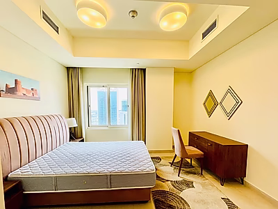 Fully Furnished 2BR Apartment in Lusail Marina | Balcony | Prime Location Near Malls