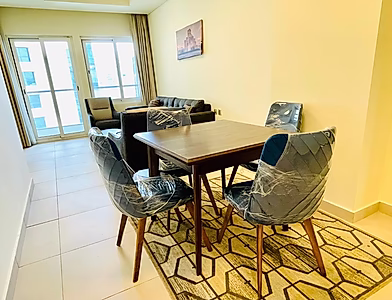 Fully Furnished 2BR Apartment in Lusail Marina | Balcony | Prime Location Near Malls