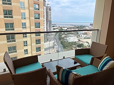 HIGH FLOOR STUDIO IN AL-MUTAHIDA TOWERS VIVA BAHRIYA