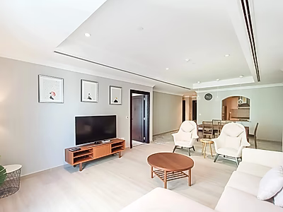 شقة فاخرة بغرفة نوم واحدة بإطلالة مائية