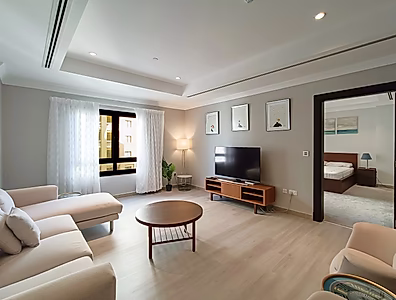 شقة فاخرة بغرفة نوم واحدة بإطلالة مائية