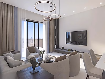 Corner 2-Bedroom Residence | Fully Finished | Prime Living in Lusail