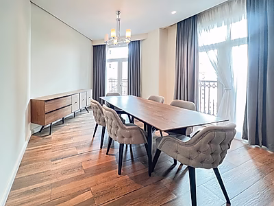 شقة مؤثثة بالكامل بغرفتي نوم في اللؤلؤة