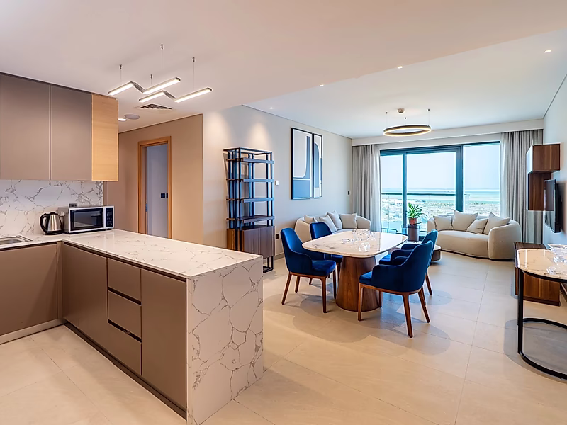 Luxurious 2BR + Maid Apartment with Stunning Sea View | Including utilities - Photo 3