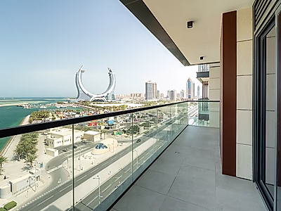 Luxurious 2BR + Maid Apartment with Stunning Sea View | Including utilities