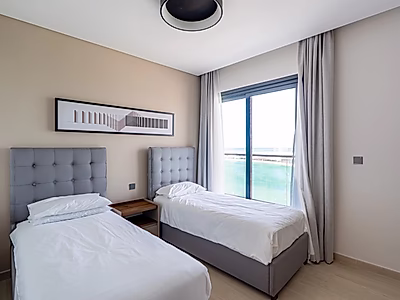 Luxurious 2BR + Maid Apartment with Stunning Sea View | Including utilities