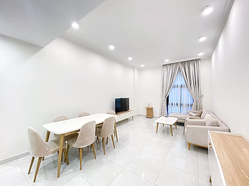 Fully Furnished 2BR in Lusail Fox Hills | 121.47 SQM | Title Deed Ready - Photo 1