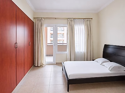 Spacious 2BR in Porto Arabia | Large Balcony & Partial Marina View | Great Value