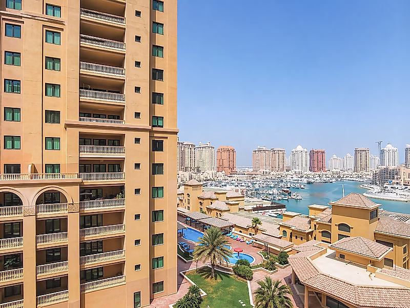 Spacious 2BR in Porto Arabia | Large Balcony & Partial Marina View | Great Value - Photo 6