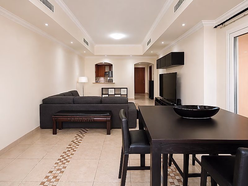 Spacious 2BR in Porto Arabia | Large Balcony & Partial Marina View | Great Value - Photo 9