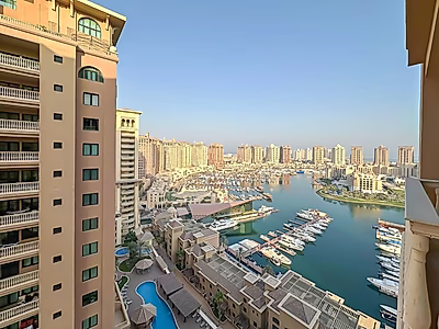 2-Bedroom Apartment for Sale in Porto Arabia | Dual Balconies & Prime Location