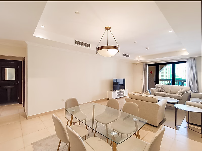 Premium Furnished 1BR with Balcony | Porto Arabia - Photo 3