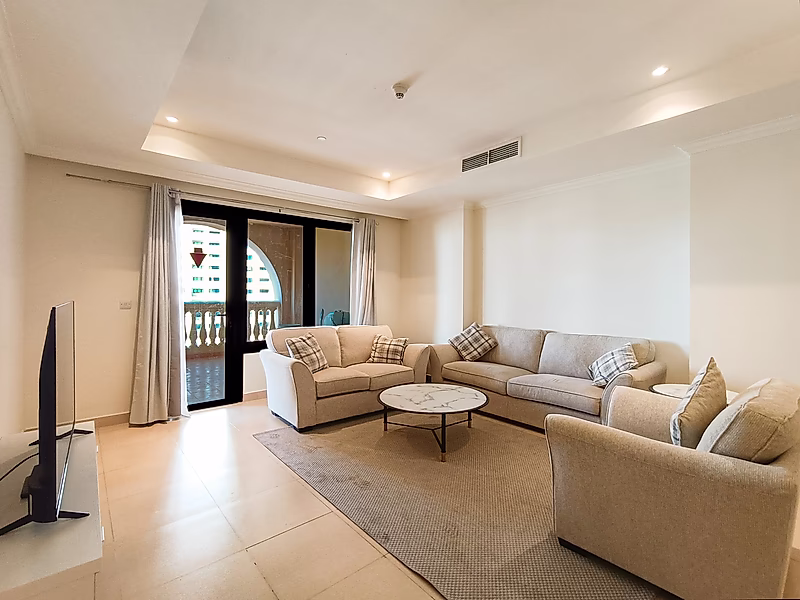 Premium Furnished 1BR with Balcony | Porto Arabia - Photo 6