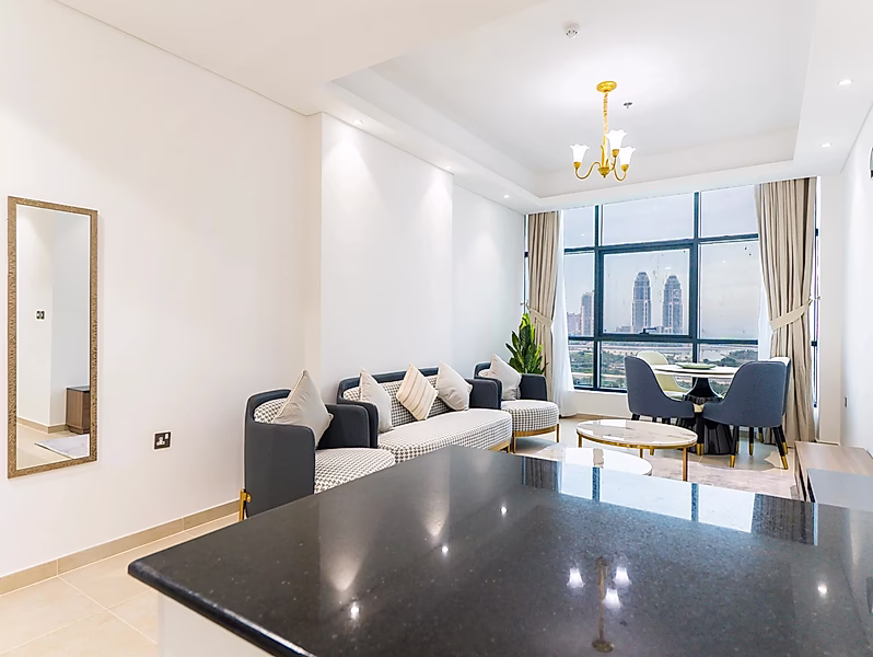 شقة أنيقة بغرفتين بإطلالات رائعة - Photo 7