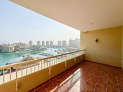 FOR RENT | SF 3 BEDROOM FULL MARINA VIEW | QAR 13,000